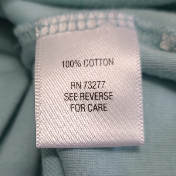 (1371) Croft and Barrow Woman's Long Sleeve Blouse, Size: Medium, Light Blue - Picture 7 of 11